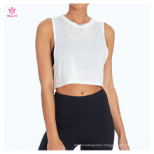 Classic Women Gym Wear Breathable Singlet Crop Tank Top